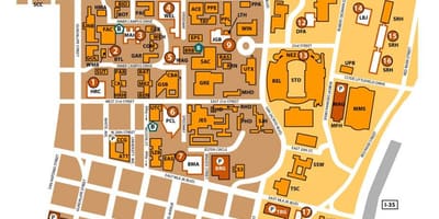 Ut mapa de Austin